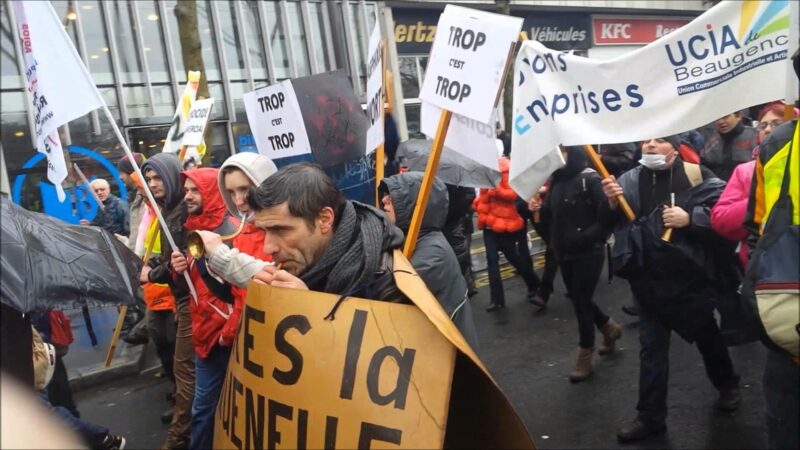 Manifestation des travailleurs indépendants, en colère contre l’actuel RSI