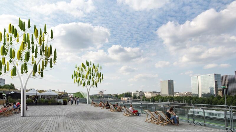 Eolien : l&rsquo;arbre à vent français arrive aux États-Unis