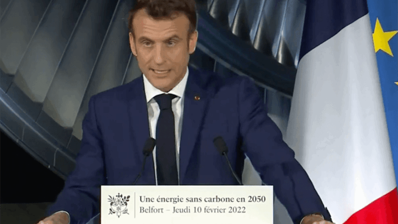 Emmanuel Macron présente son projet de 40 GW d&rsquo;éoliennes en mer d&rsquo;ici 2050